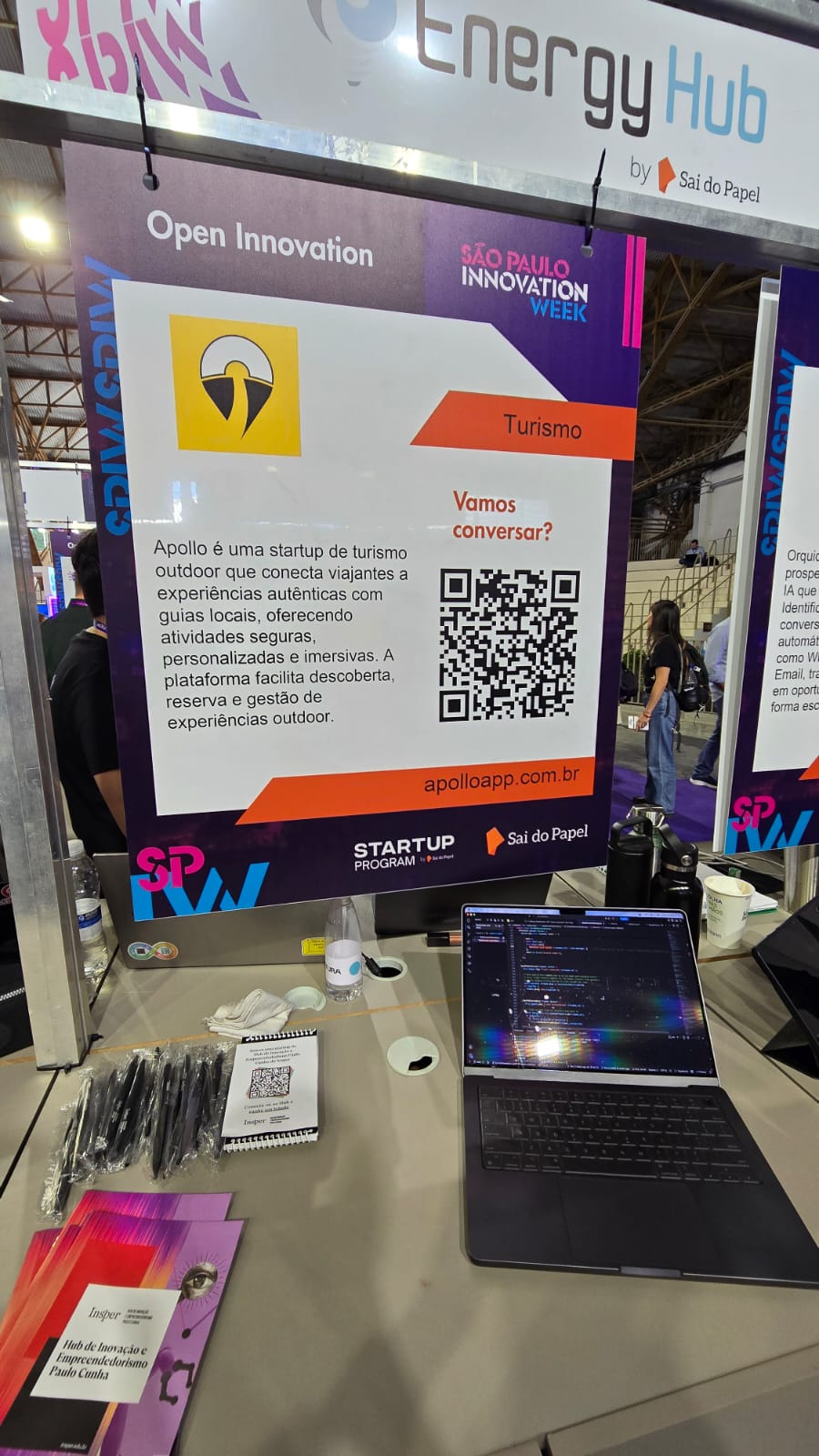 Booth do Apollo no São Paulo Innovation Week